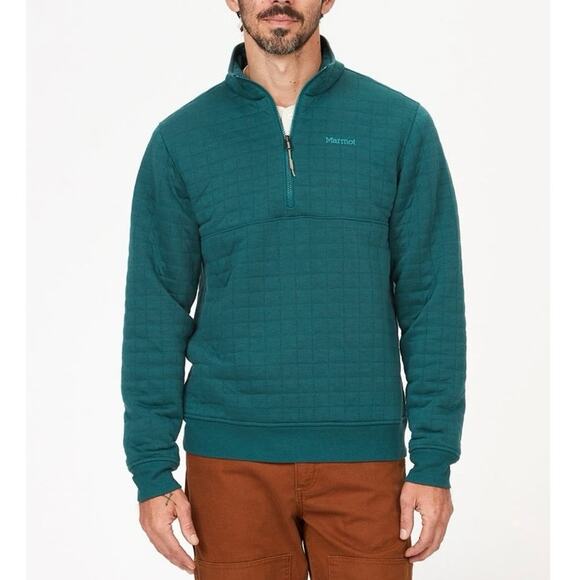 Marmot Other - Marmot Roice Mens Half Zip Pullover Sweater Green Medium Lightweight Outdoor